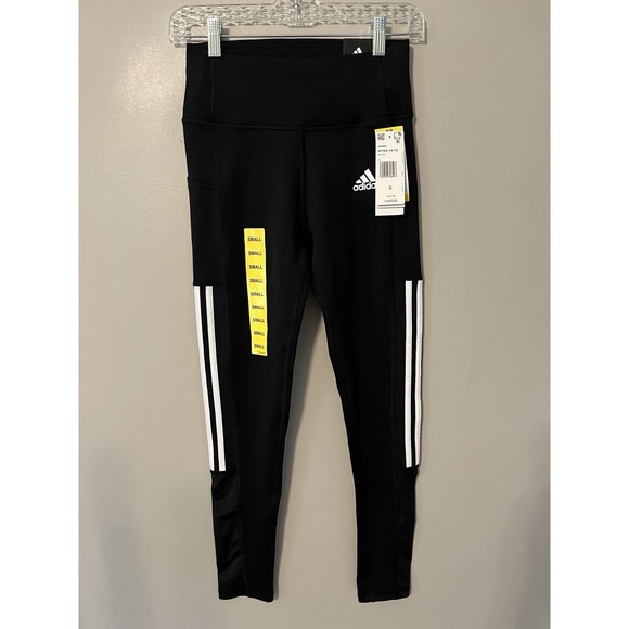 New! Adidas Women's Small Black High-Rise 7/8 AEROREADY Leggings NWT - Picture 2 of 14